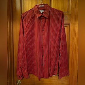 Express mens button down dress shirt size large